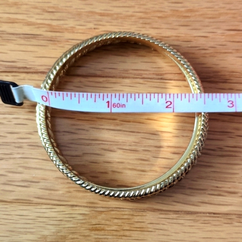 J. Crew gold bangle bracelet stack. - Picture 5 of 5